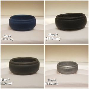 Men's Silicone Rings, set of 4 - New